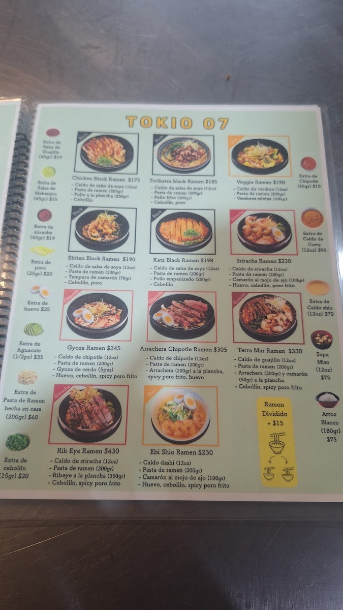 Tokio 07 Montejo Menu - Image 5